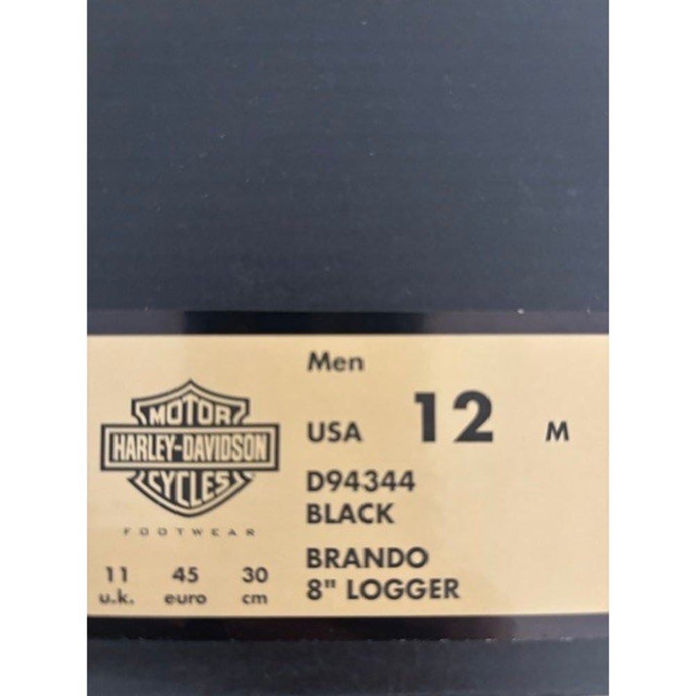 Harley-Davidson Men's Brando 8" Logger Boots Size 12 D94344 New In Box - Picture 15 of 15